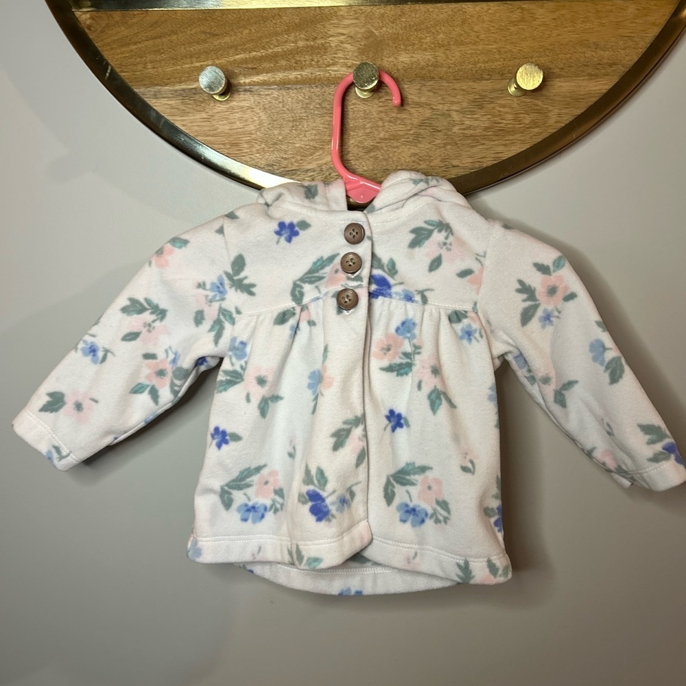 5 for $30 Carter's Floral Kids Jacket - White and Blue​